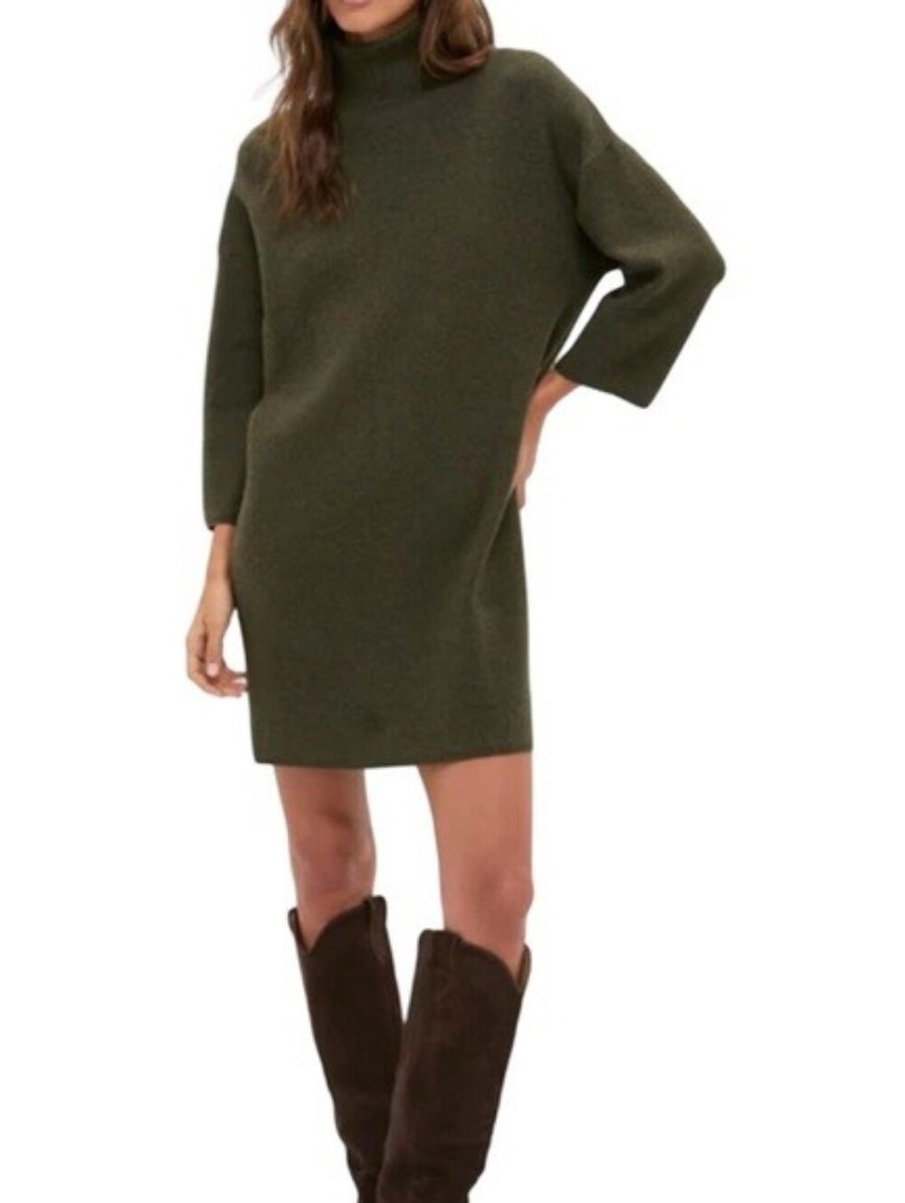 POMANDER PLACE NWT Moss Green Vivianne Oversized Dress Olive Size XXL